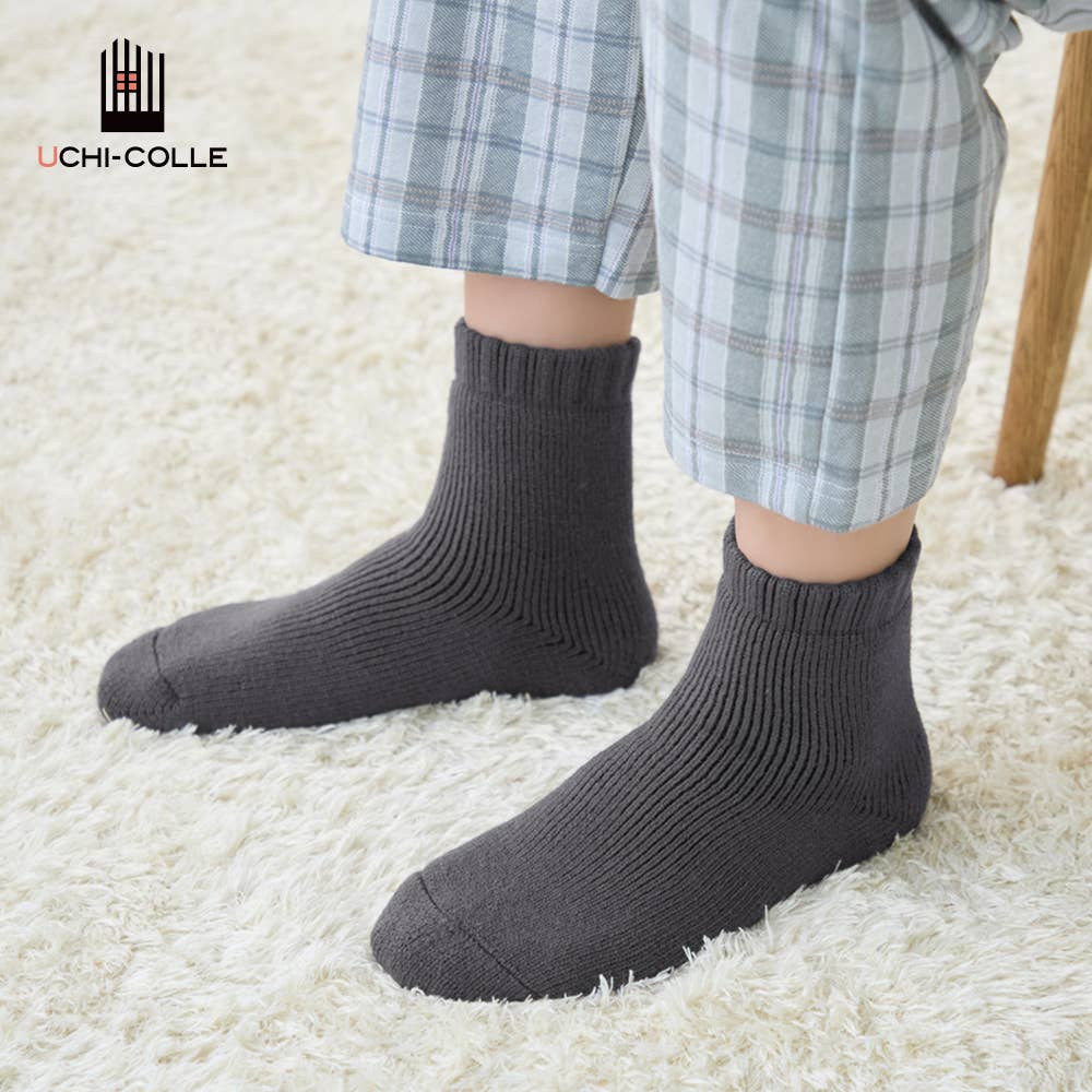 メンズ【裏起毛】ショート丈ルームソックス【SALE】【くつしたの日対象】